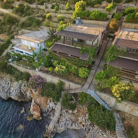 Seaside Duplex Stone Villa Qeparo Exterior photo